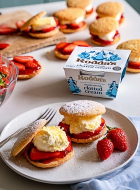 英国进口康沃尔稀奶油roddas clotted cream德文郡凝脂奶油配司康