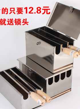 不锈钢刀架厨房带盖刀箱厨房置物架有盖刀箱酒店大刀座菜刀盒商用