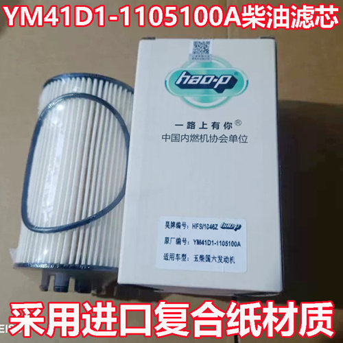 YM41D1-1105100A国六电喷YM3000-1105140A柴油滤芯适配玉柴发动机
