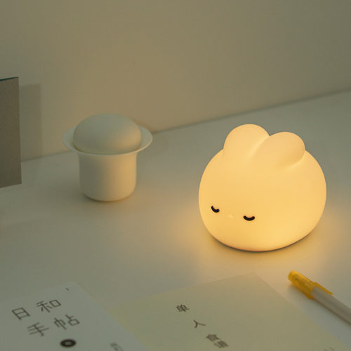 半点创意小夜灯 兔年生肖生日 起夜伴睡灯 软萌硅胶照明小夜灯