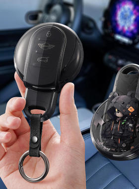 适用宝马mini车钥匙套one迷你countryman壳cooper包f54f55f56扣女