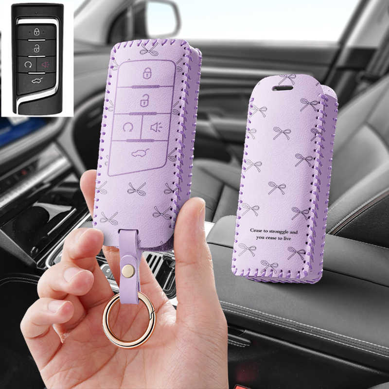 适用2020广汽传祺GS4汽车钥匙套GS8传奇GS5GA3S女gs7GM8包扣gs3gm