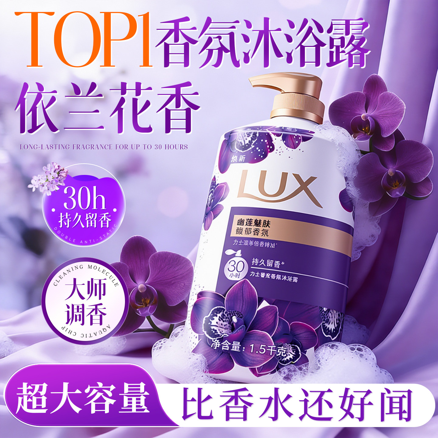 力士沐浴露持久留香72小时香水精油香氛男女士成人正品官方旗舰店