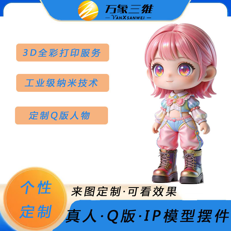 3d全彩打印手办造型IP模型定制图片