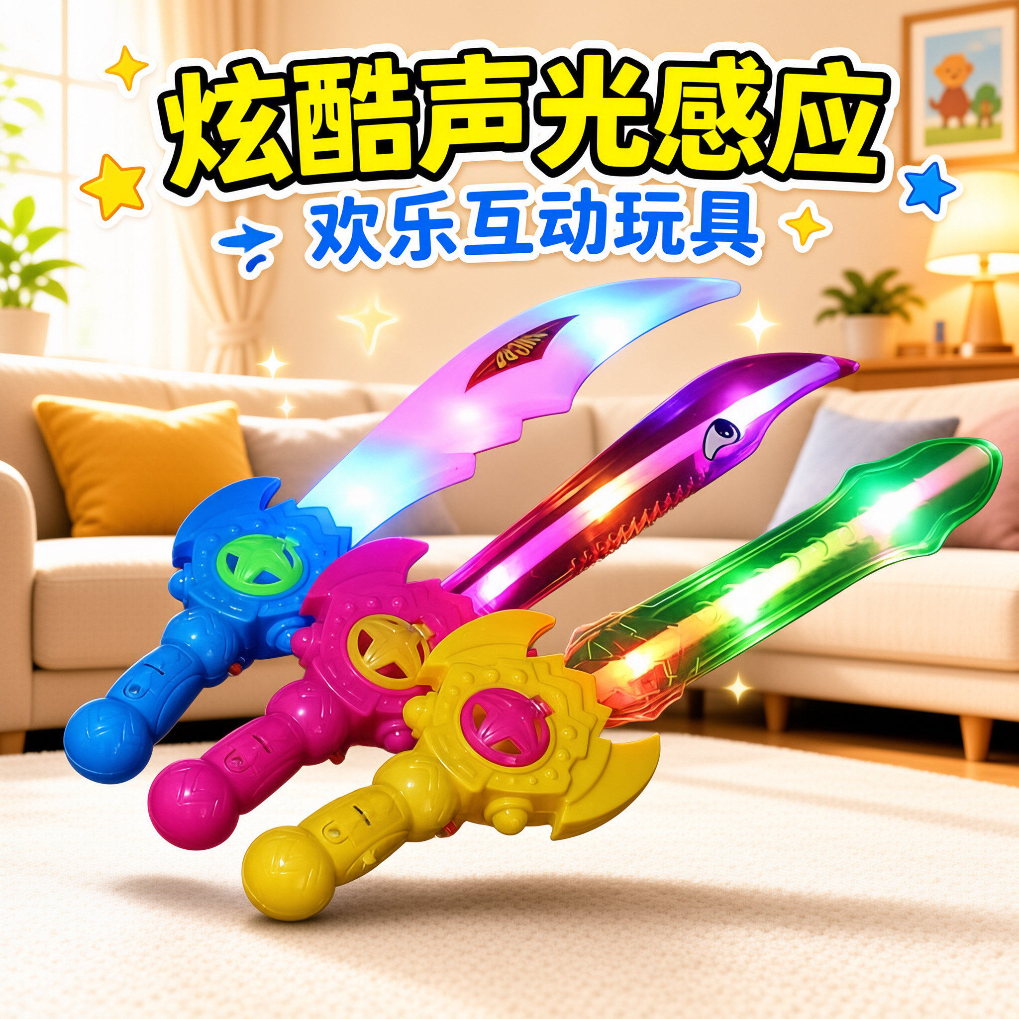 儿童玩具刀剑发光声光男孩玩具
