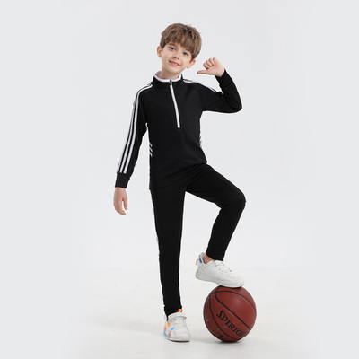 儿童足球服套装长袖外套训练比赛