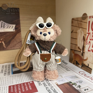 常规款 着替 14CM雪莉玫毛绒玩具站姿钥匙圈挂件娃衣潮酷复古套装