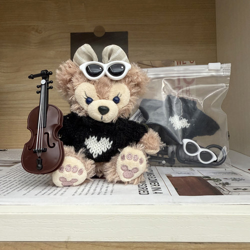 坐姿钥匙扣圈挂件娃衣套装