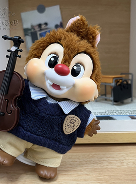 仅售娃衣米奇家族萌在一起奇奇蒂蒂娃衣学院风衣服搪胶公仔着替潮