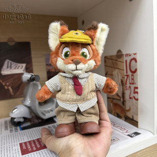 迪士尼尼克狐尼克朱迪挂件衣服公仔玩具17cm娃衣钥匙扣玩偶着替