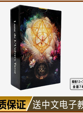 正版世界之轮塔牌罗 Lune de L'Univers tarot韦维特12×7塔luo牌