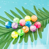 32号45号龙珠弹力球云彩儿童玩具双色实心弹跳球扭蛋机跳跳球 包邮