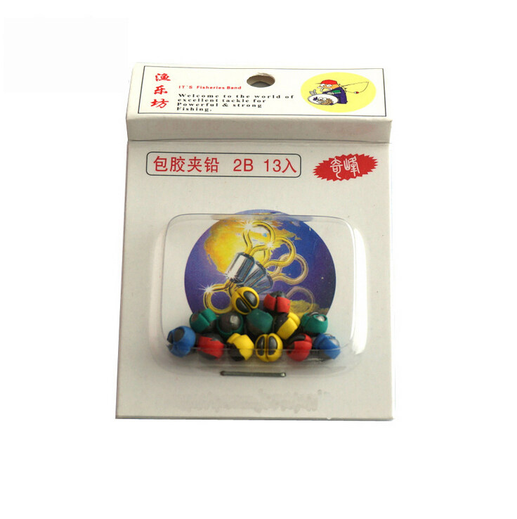 渔乐坊包胶夹铅 咬铅 带橡皮小铅坠 开口铅矶钓铅坠 海钓矶钓配重图片