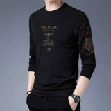 Мужской лонгслив, универсальный тонкий свитшот, базовая рубашка, коллекция 2021, осенний, городской стиль