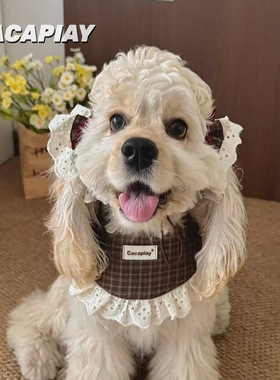 【格蕾系】秋冬英伦风可卡耳花美卡帽子围兜拍照网红可卡布查理王