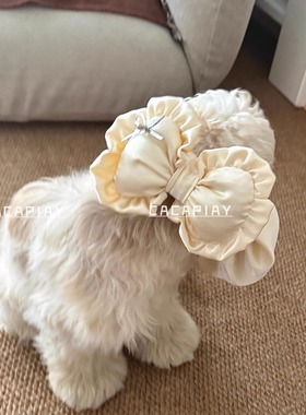 CACAPLAY【甜心派对】缎面立体爱心蝴蝶结大耳朵美卡耳套可卡布