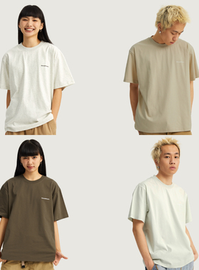 wassuphouset恤凉感印花短袖男装宽松纯色上衣潮牌圆领情侣装