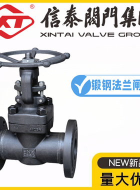 XT信泰阀门集团Z41H-10/16/25/40/64/100C锻钢法兰闸阀A105高温水