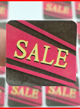 SALE lable sticker 小贴纸 节日预售商品彩色贴纸当天可发货贴标