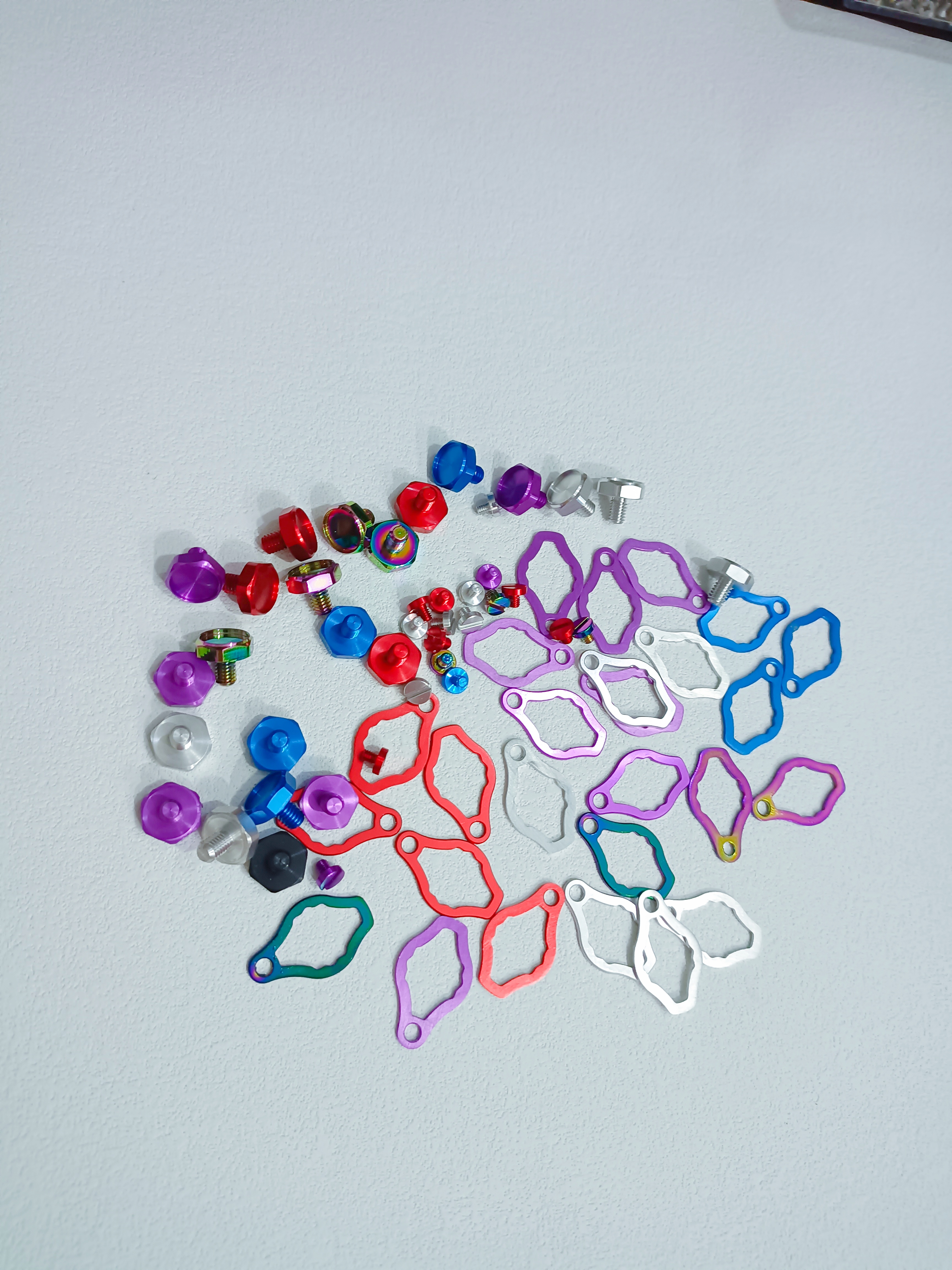 达亿瓦水滴轮改装件摇臂锁片螺帽蜘蛛四弟子子龙螺母