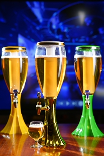 酒炮红黄蓝绿色298款发光冰柱啤酒炮壶1.5L扎啤炮果汁