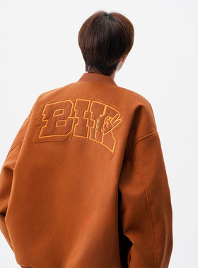 美式刺绣呢料棒球服外套男女秋冬新款高街设计感复古痞帅飞行夹克