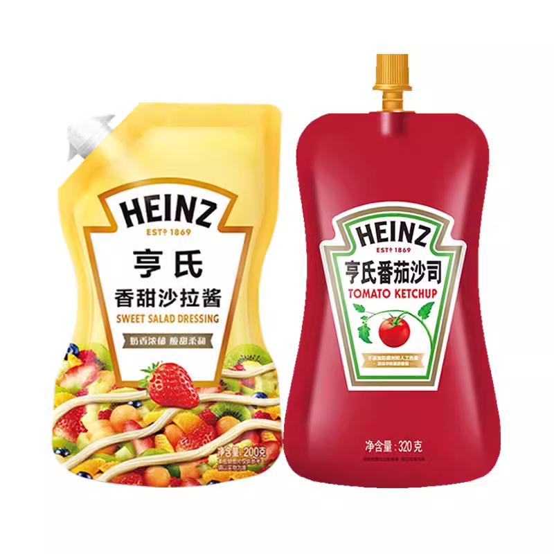 临期亨氏香甜沙拉酱番茄酱组合家用水果蔬菜手抓饼三明治满38包邮