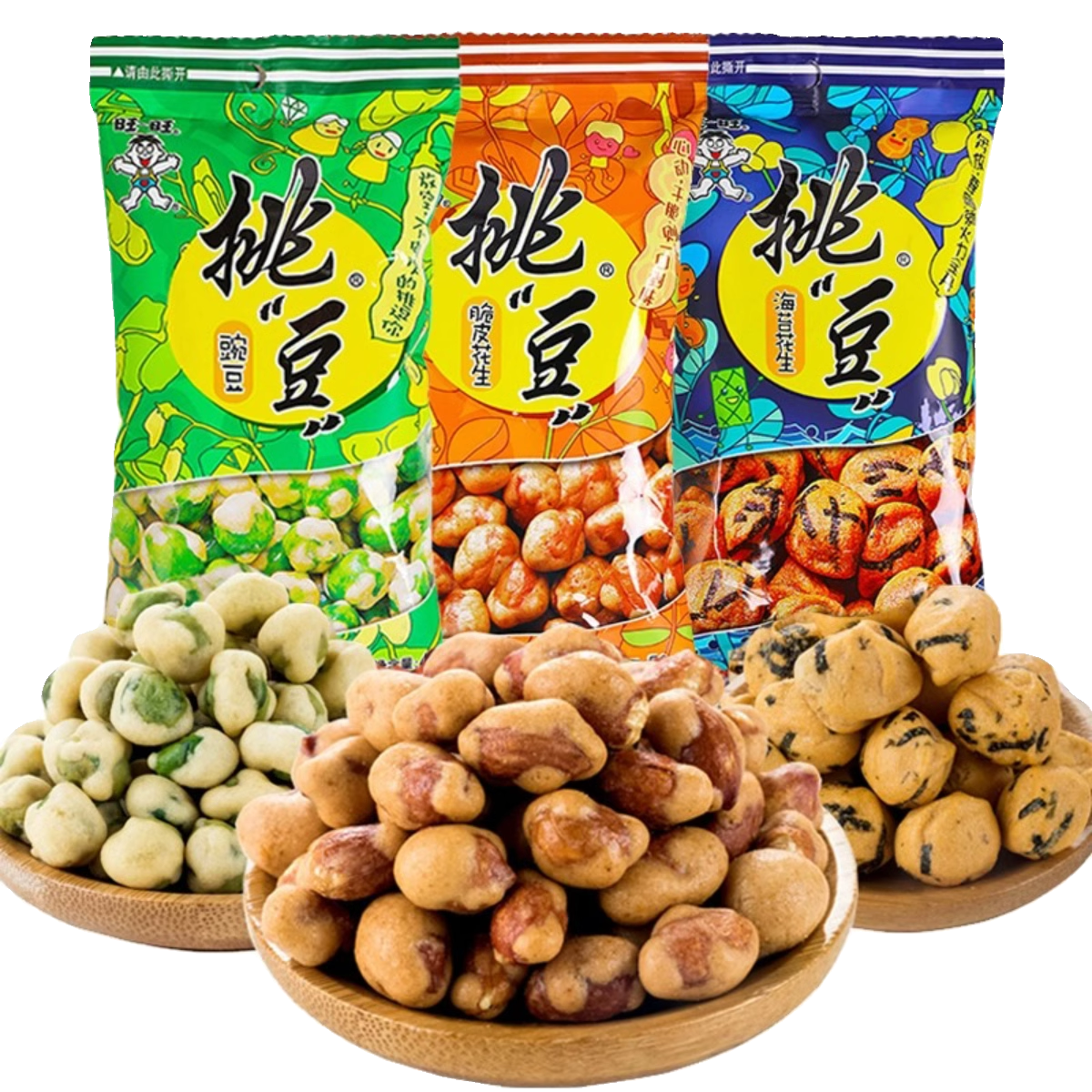 旺旺仔挑逗系列 煎豆 临期全店满38元包邮!