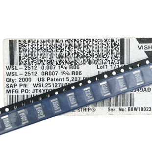 贴片合金电阻1W R007F 2512 7MR WSL25127L000FTA 0.007R DALE