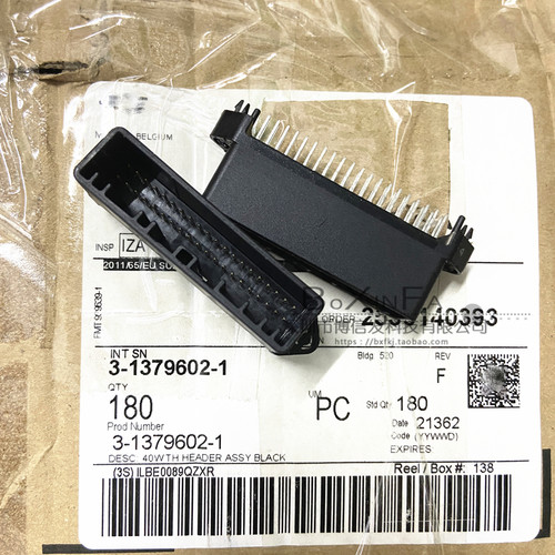 原装 3-1379602-1 电源插座总成 2.2mm间距 40P 接插件 连接器