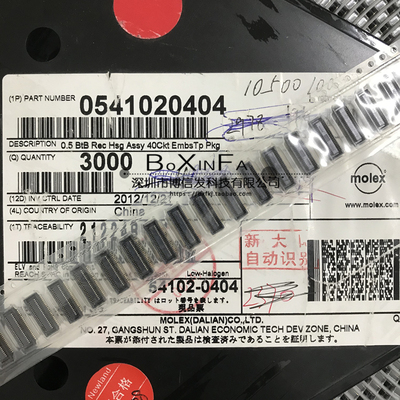 MOLEX 541020404 0.5MM间距 40P母座 板对板连接器SlimStack插座