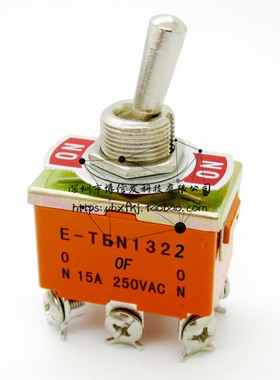 E-TEN1322 纽子开关 6脚 六脚 ON-OF-ON 三档 15V 250V AC