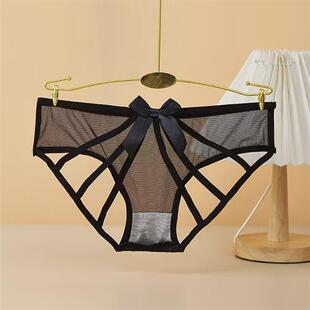 性感透明内衣的妇女削减低腰交叉带子纯粹的欲望诱惑蕾丝透气夏日