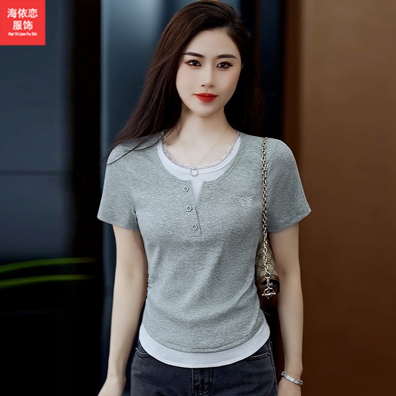 新款短款修身显瘦小个子上衣