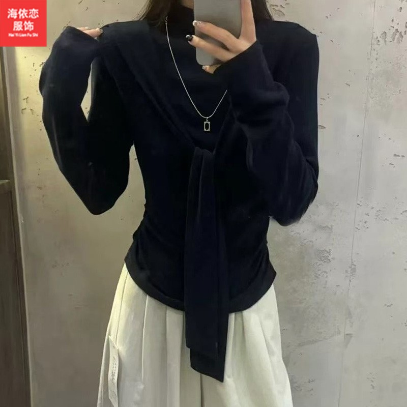 时尚气质修身打底衫洋气上衣
