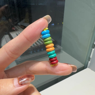 菱镁矿算盘珠隔珠隔片散珠手链项链半成品diy饰品配件材料