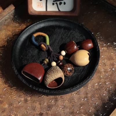 满愿果壳摇铃果实挂铃菩提种子串包包挂件音疗手摇铃礼物