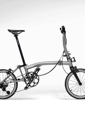 ACEOFFIX C5超轻折叠自行车7.5KG碳前叉小布折叠车便携陈震同款车