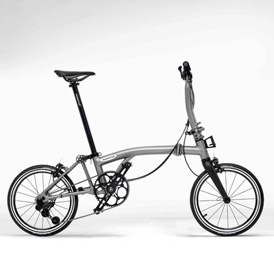 ACEOFFIX C5超轻折叠自行车7.5KG碳前叉小布折叠车便携陈震同款车