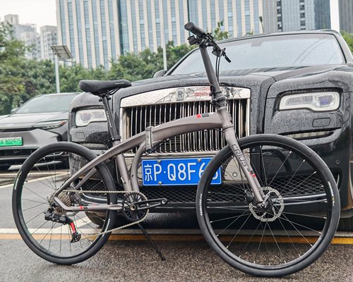 柯瑞斯CRIUS超轻折叠车V12高性价比26寸油碟刹车12速无线电子变速