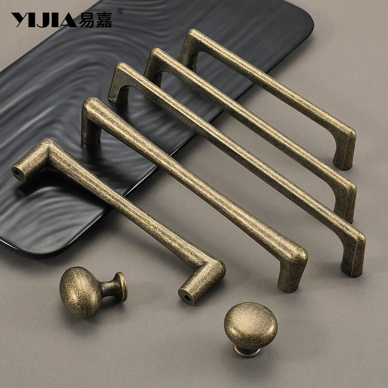 中古风雪花古铜色柜门拉手复古潮流家具衣柜橱柜抽屉把手柜子手柄