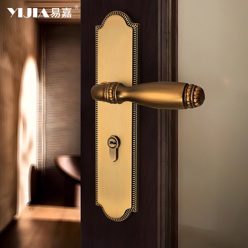 欧式仿古铜色室内门锁中式复古风卫生间卧室房间实木门锁把手套餐,基础建材,机械门锁,淘宝优惠券,粉丝福利购,淘宝优惠卷