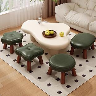 小凳子家用矮凳儿童凳家用门口换鞋凳结实耐用实木客厅沙发凳坐墩