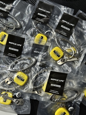 NOFILELIFE原创单品椭圆钥匙扣