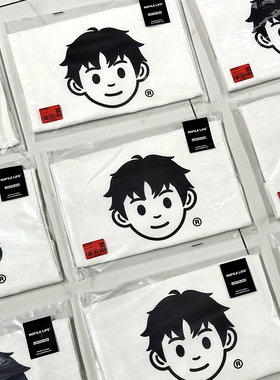 NOFILE LIFE 艺术家合作款IP印花白色帆布包单肩包学生街头手提包