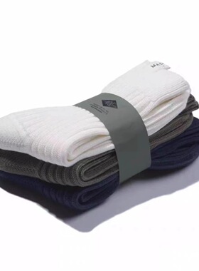 ARMOR MADNESS 余文乐同款袜子日系秋冬复古军事风中筒袜粗线袜