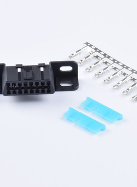 别克凯越五菱通用车载诊断16pin针obd2母头连接器OBDII接口插头