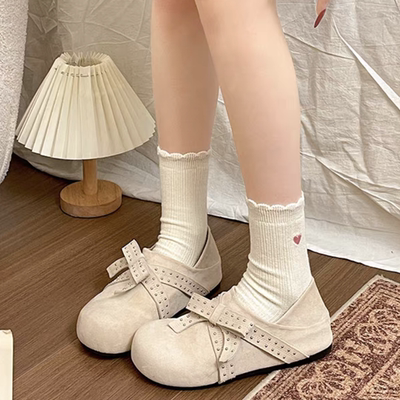 两穿内增高厚底勃肯鞋女2026年新款春秋软底单鞋配裙子全包博肯鞋
