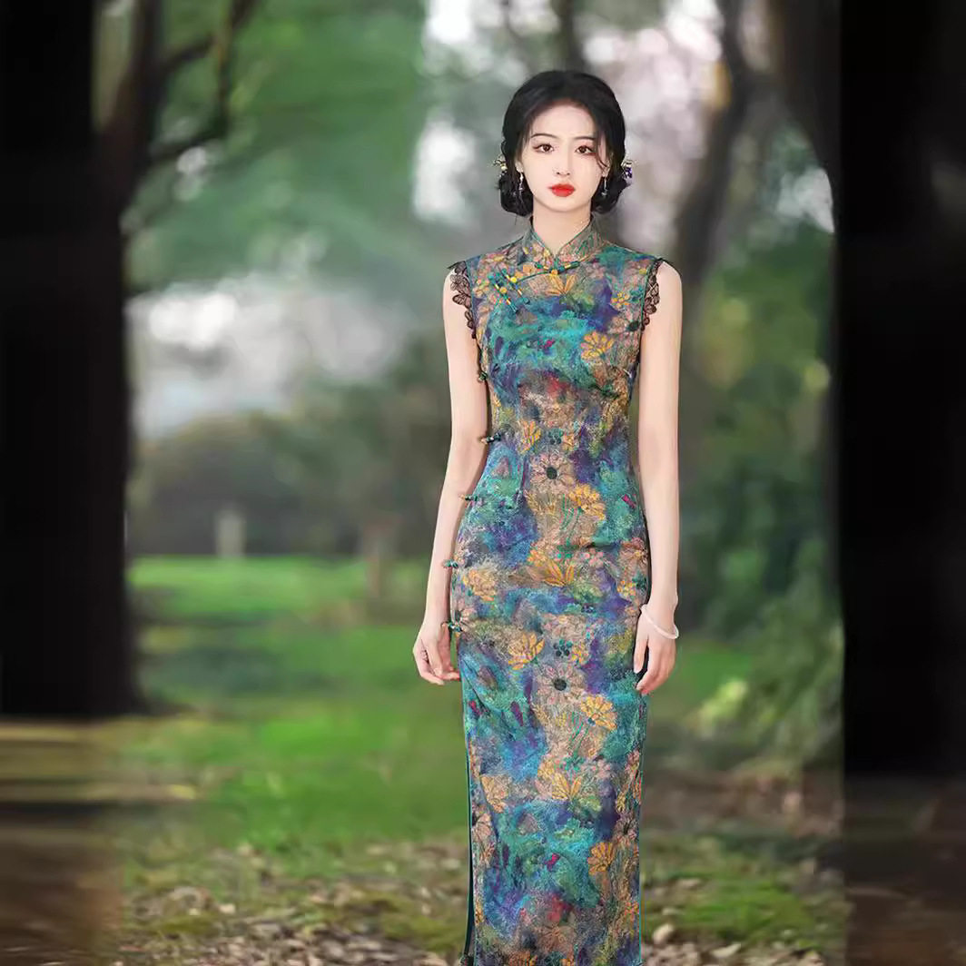 无袖旗袍2026春夏新款改良年轻款复古民国风老上海感日常可穿礼服