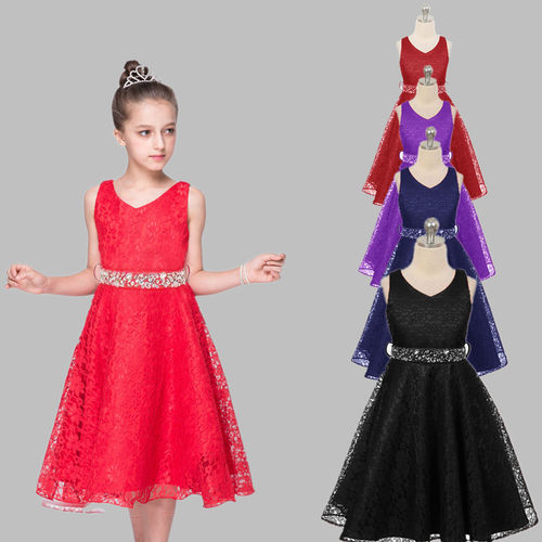 2021新款儿童礼服生日派对蕾丝